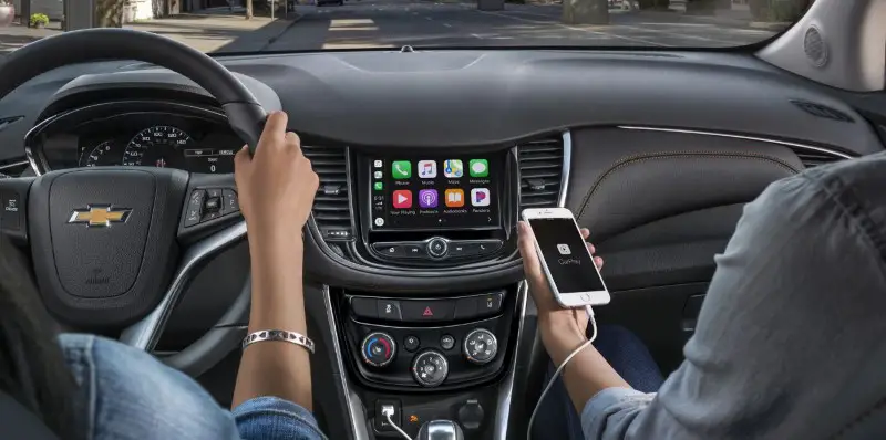 2020 Chevy Trax Interior Feature With Apple Carplay