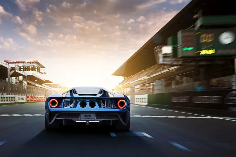 2020 Ford GT Rear Angle Circuit Pictures