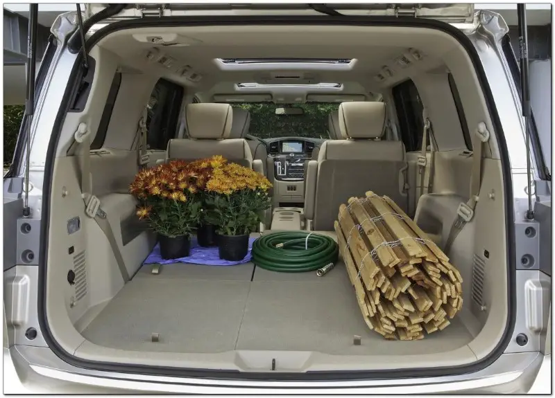 2021 Nissan Quest Mini Van Trunk Capacity