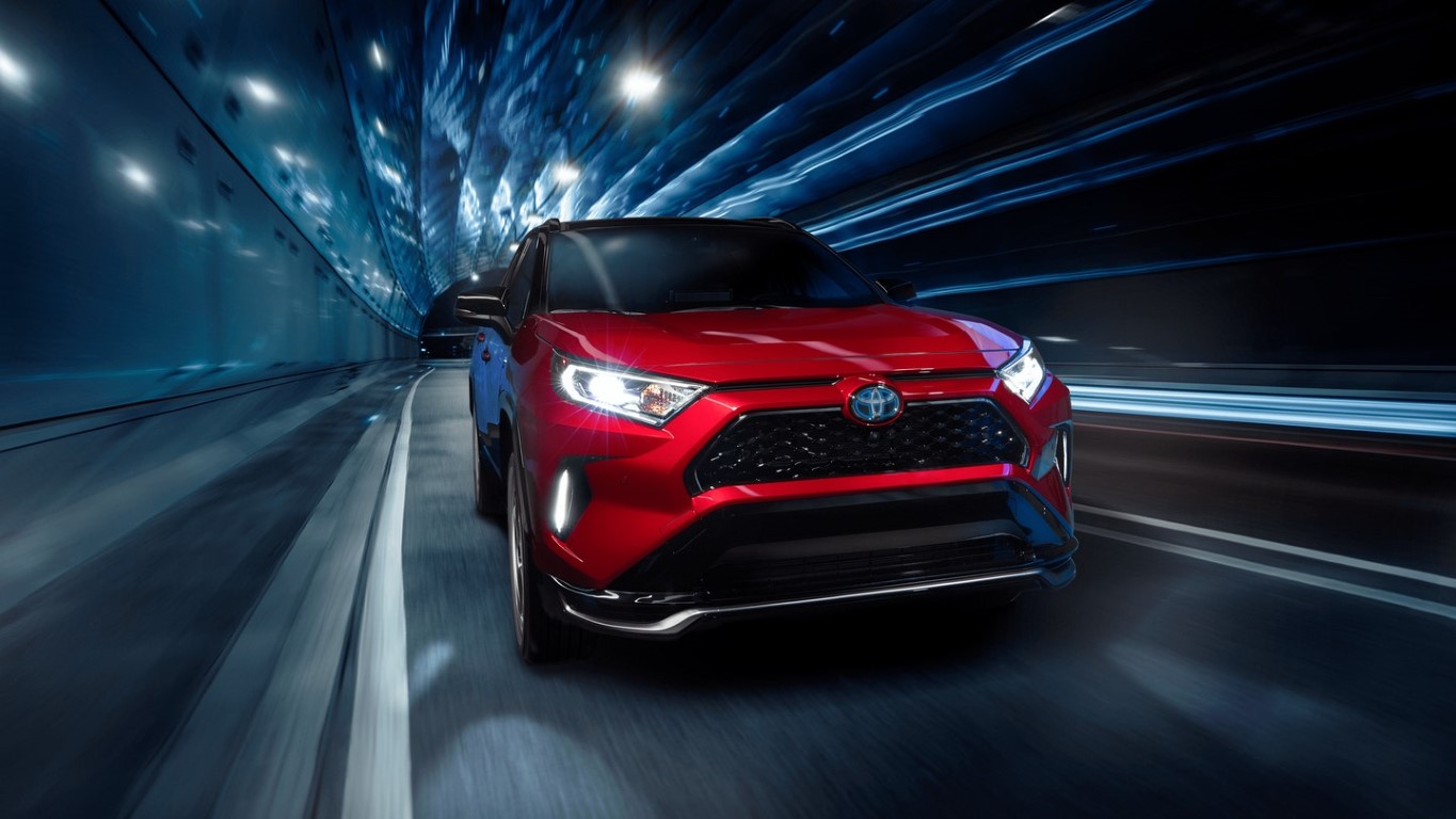 2021 Toyota Rav4 Prime Exterior Front With Vertical LED Accent Lights