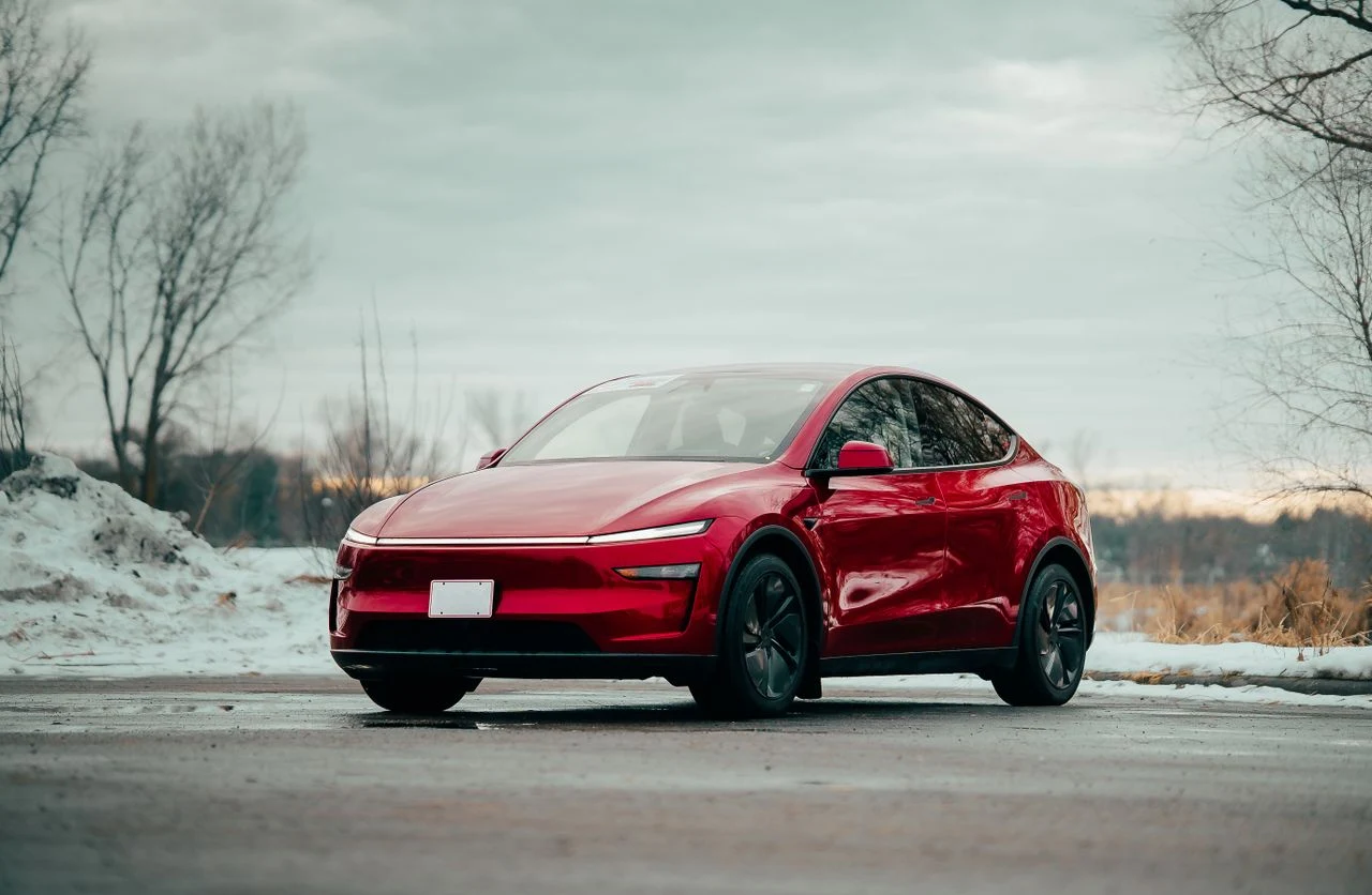Red Tesla Model Y