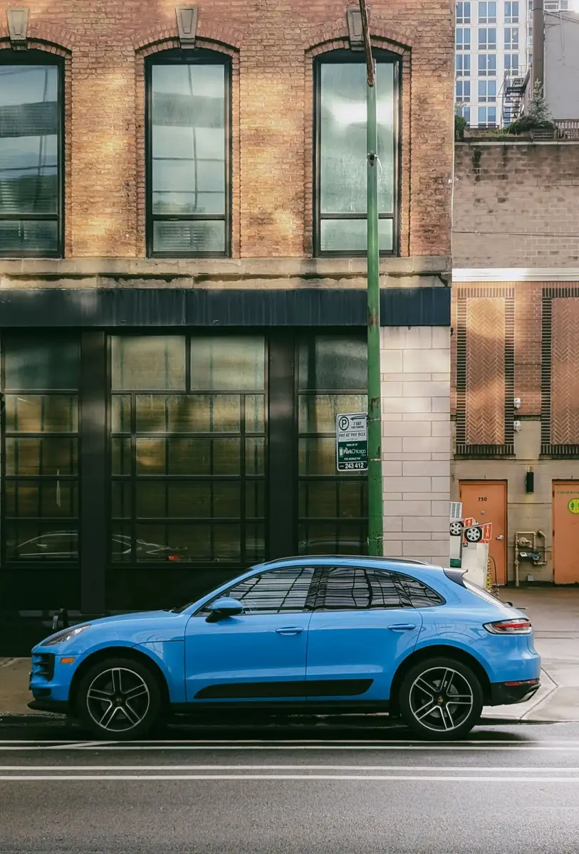 Nice Looking Blue Porsche Macan