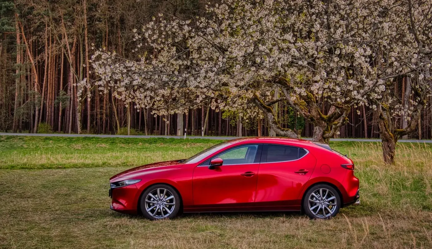 Stunning Mazda 3 Hatchback Shown in Red