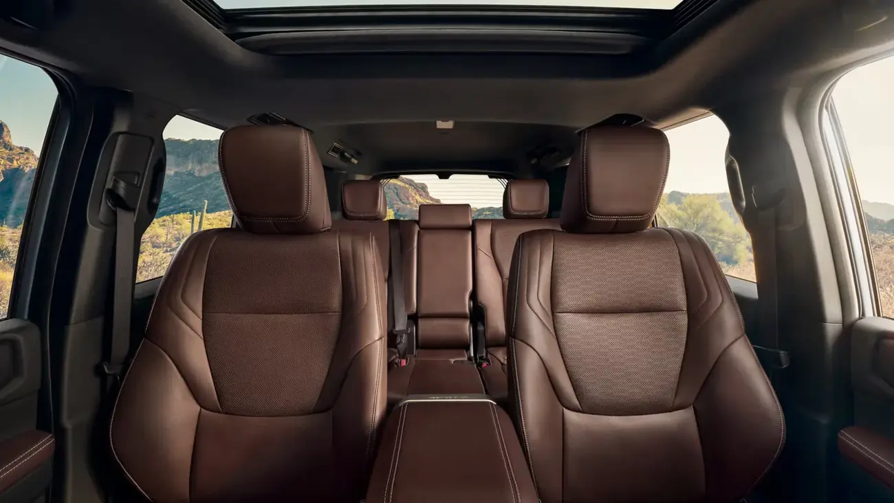 Land Cruiser interior shown in Java leather trim