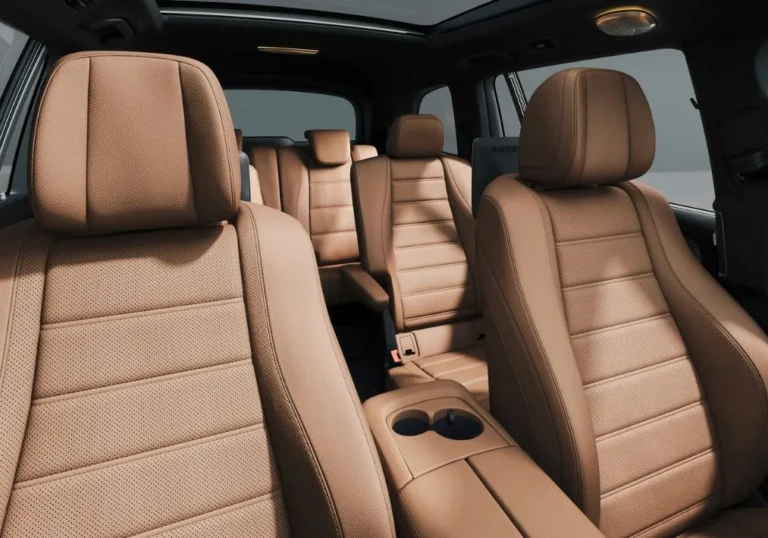Mercedes Benz GLS Shown in Brown Interior